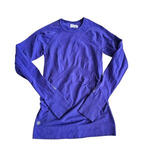 Athleta Purple Activewear Long Sleeve Running Top Size Xs